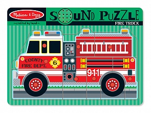 Пазл со звуком «Пожарная машина» (Melissa & Doug, 731_md)